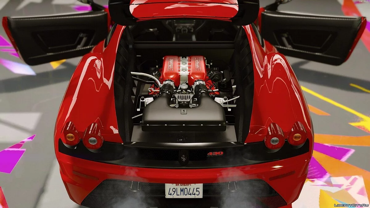 Ferrari 430 Scuderia [Доповнення / Заміна | Тюнінг | Шаблон] / GTA 5