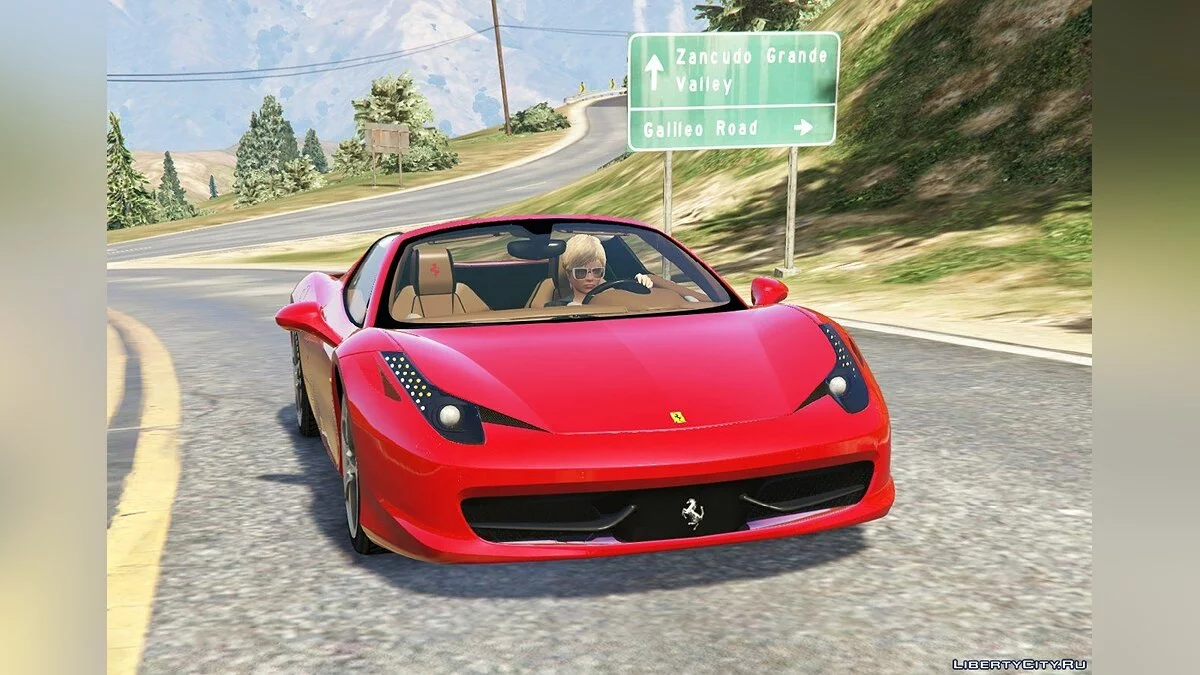法拉利458 Spider 2013 [附加/替换 | 调整 | 车身涂装] 1.3 / GTA 5