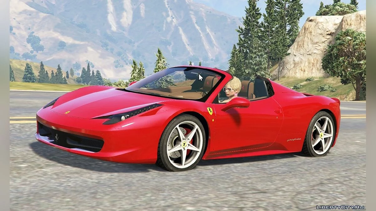 法拉利458 Spider 2013 [附加/替换 | 调整 | 车身涂装] 1.3 / GTA 5
