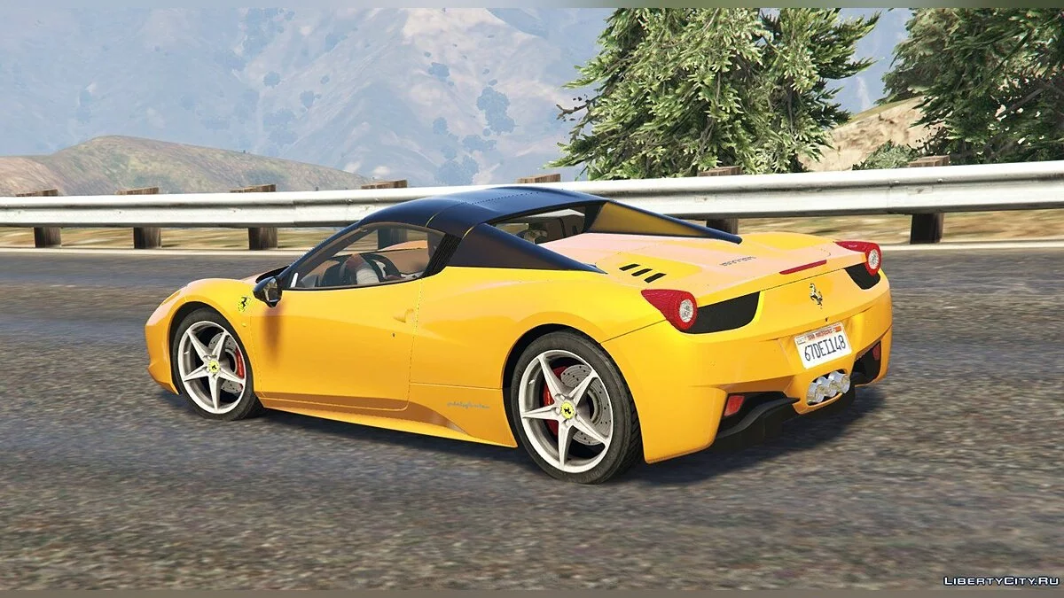法拉利458 Spider 2013 [附加/替换 | 调整 | 车身涂装] 1.3 / GTA 5