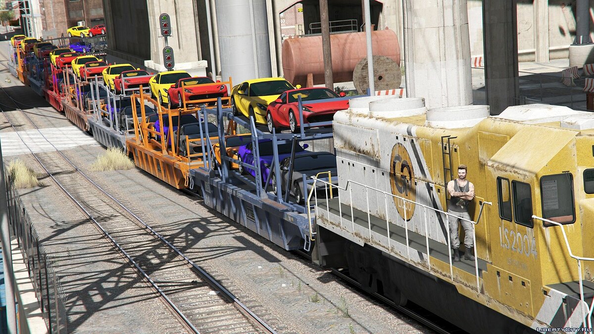 Gta 5 freight train фото 59