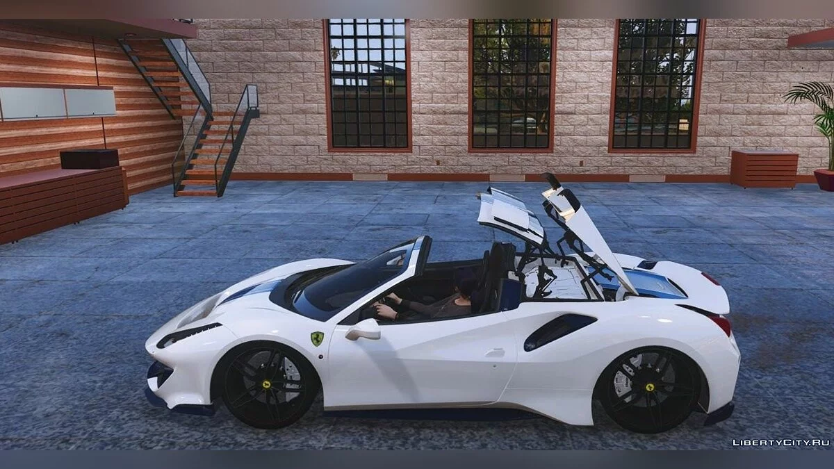 2019 Ferrari 488 Pista SPIDER [Techo Animado][ADD-On/Template] 1.0 / GTA 5