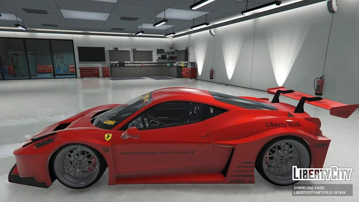 Ferrari 458 Italia Liberty Walk Silhouette / GTA 5
