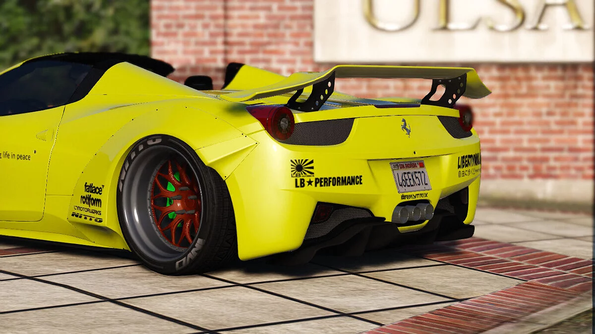 Liberty Walk Ferrari 458 Spider v1.0 / GTA 5