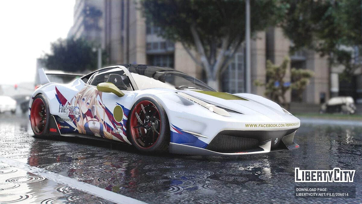Bradamante Ferrari 458 Italia Misha Design Itasha / GTA 5