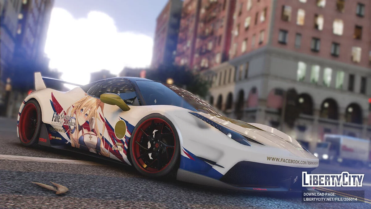 Bradamante Ferrari 458 Italia Misha Design Itasha / GTA 5
