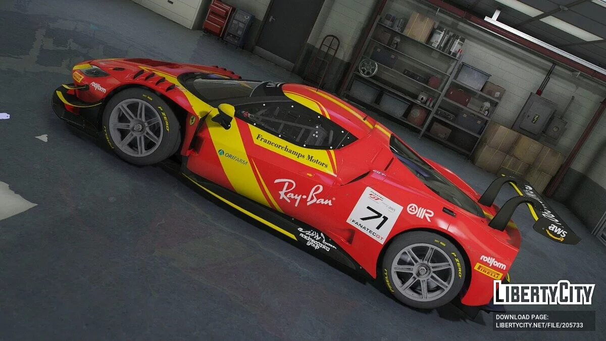 Ferrari 296 GT3 v1.0 / جي تي أي 5