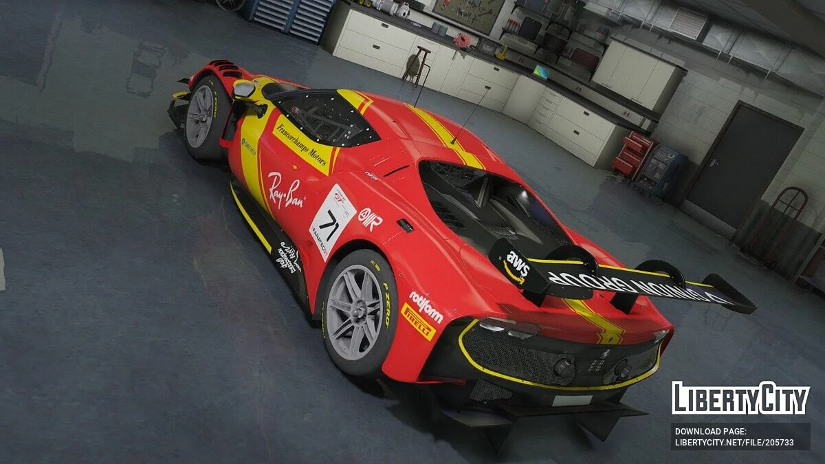 Ferrari 296 GT3 v1.0 / جي تي أي 5
