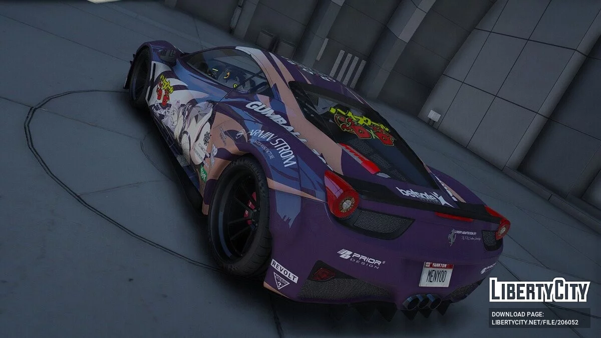 Prior Design Ferrari 458 Widebody High School DxD / GTA 5