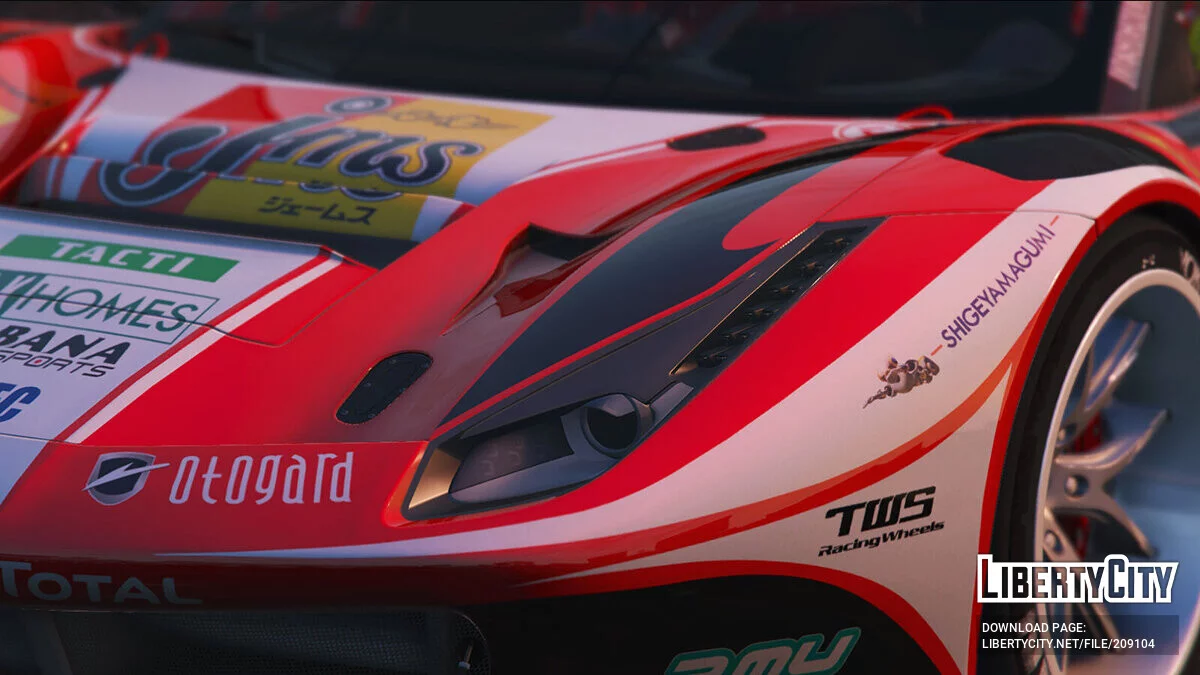 SUPER GT 2016 Ferrari 488 JMS LMCorsa Team / GTA 5