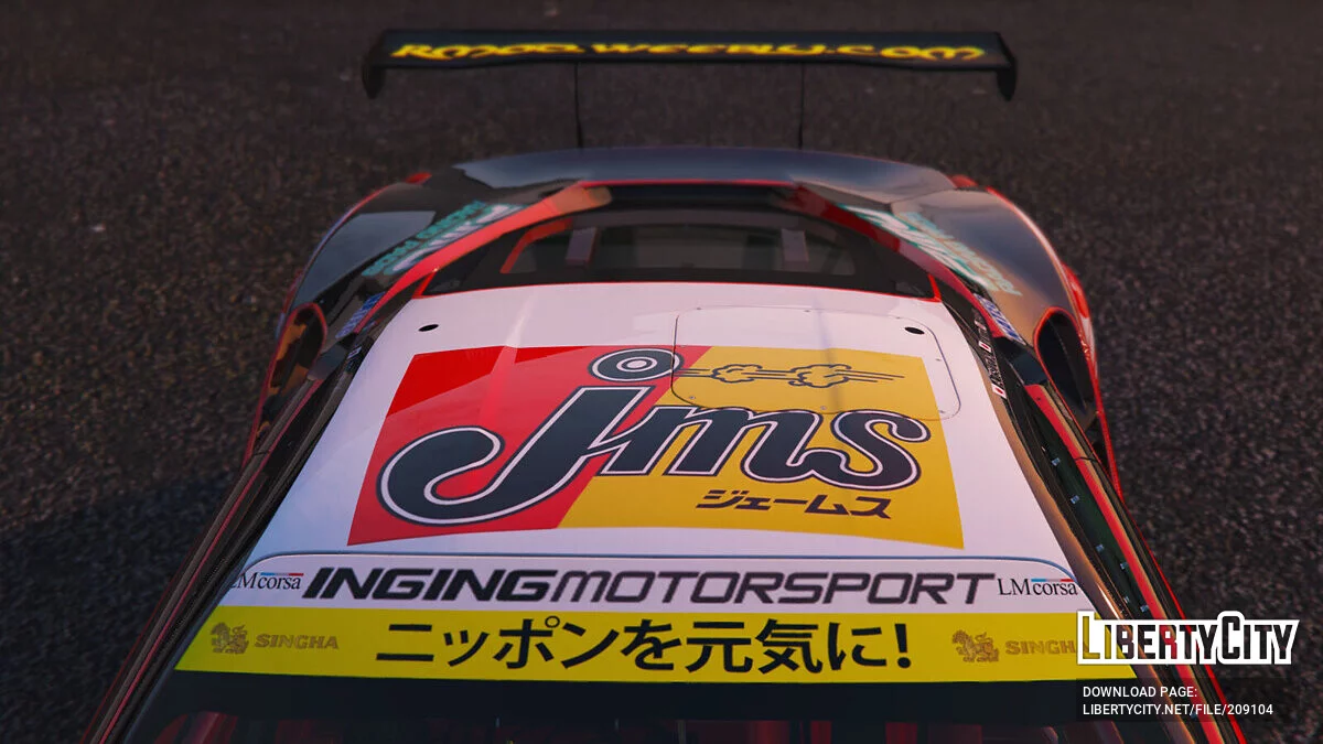 SUPER GT 2016 Ferrari 488 JMS LMCorsa Team / GTA 5