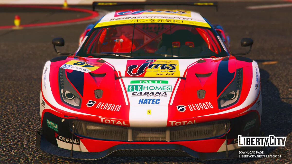 SUPER GT 2016 Ferrari 488 JMS LMCorsa Team / GTA 5