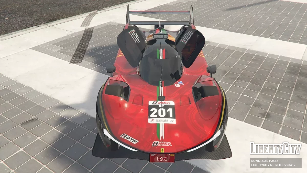 Ferrari 499P Le Mans Hypercar [Add-on | Livery] 1.0 / GTA 5
