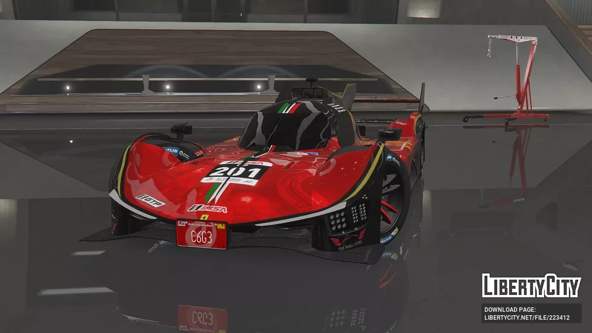 Ferrari 499P Le Mans Hypercar [Add-on | Livery] 1.0 / GTA 5