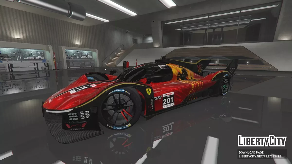 Ferrari 499P Le Mans Hypercar [Add-on | Livery] 1.0 / GTA 5