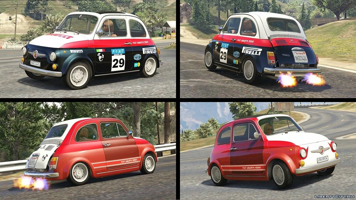 菲亚特Abarth 595ss (2合1) [附加内容/替换 | 调整 | 车身涂装] 1.1 / GTA 5