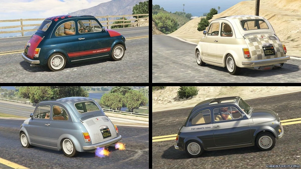 菲亚特Abarth 595ss (2合1) [附加内容/替换 | 调整 | 车身涂装] 1.1 / GTA 5