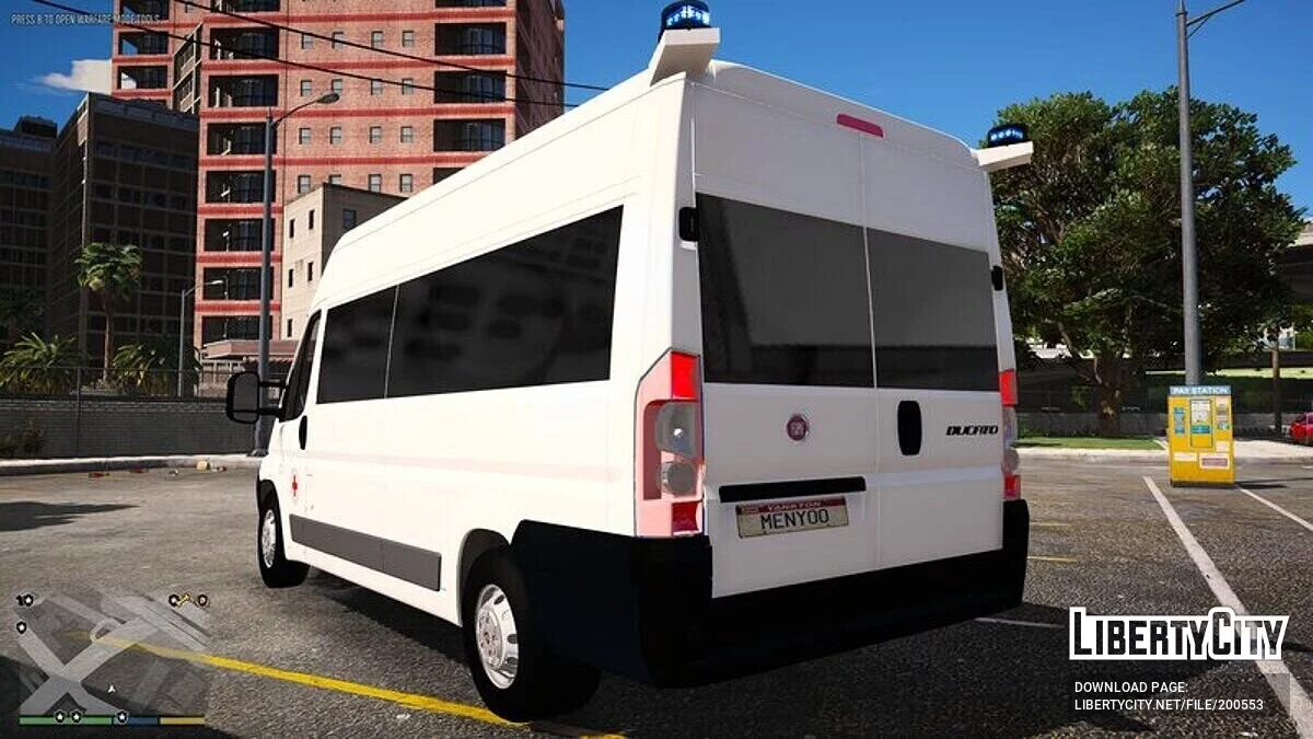 Fiat Ducato - Rotes Kreuz / GTA 5