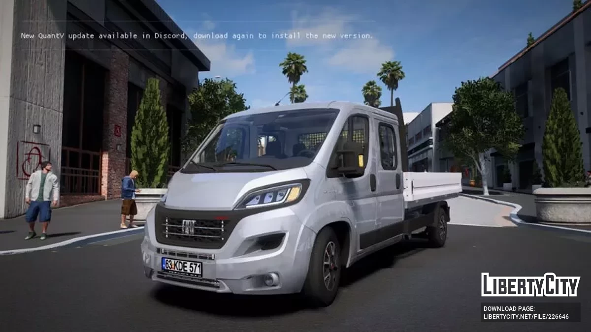 Fiat Ducato à plateau / GTA 5