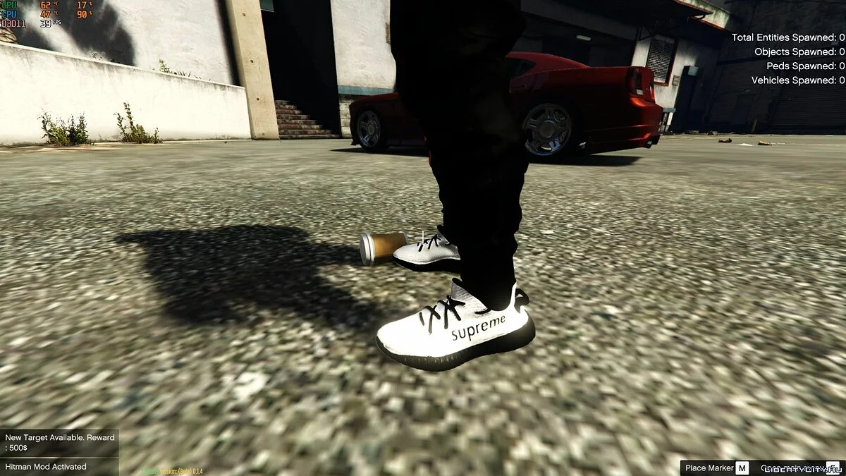 Collection of New Yeezy x Supreme Sneakers / GTA 5