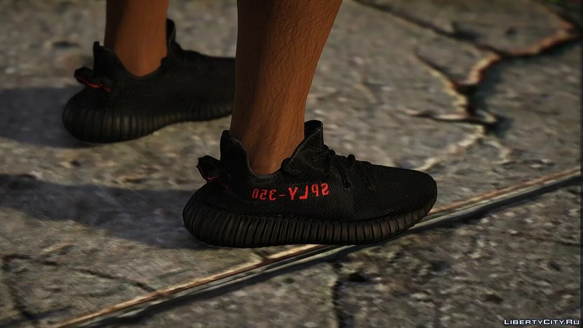 Yeezy 350 Boost V2 Black Gray Salmon/Black Red / GTA 5