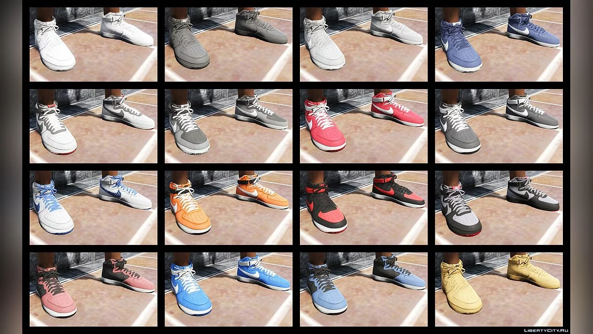 Кроссовки Nike Air Force I High для Франклина / GTA 5