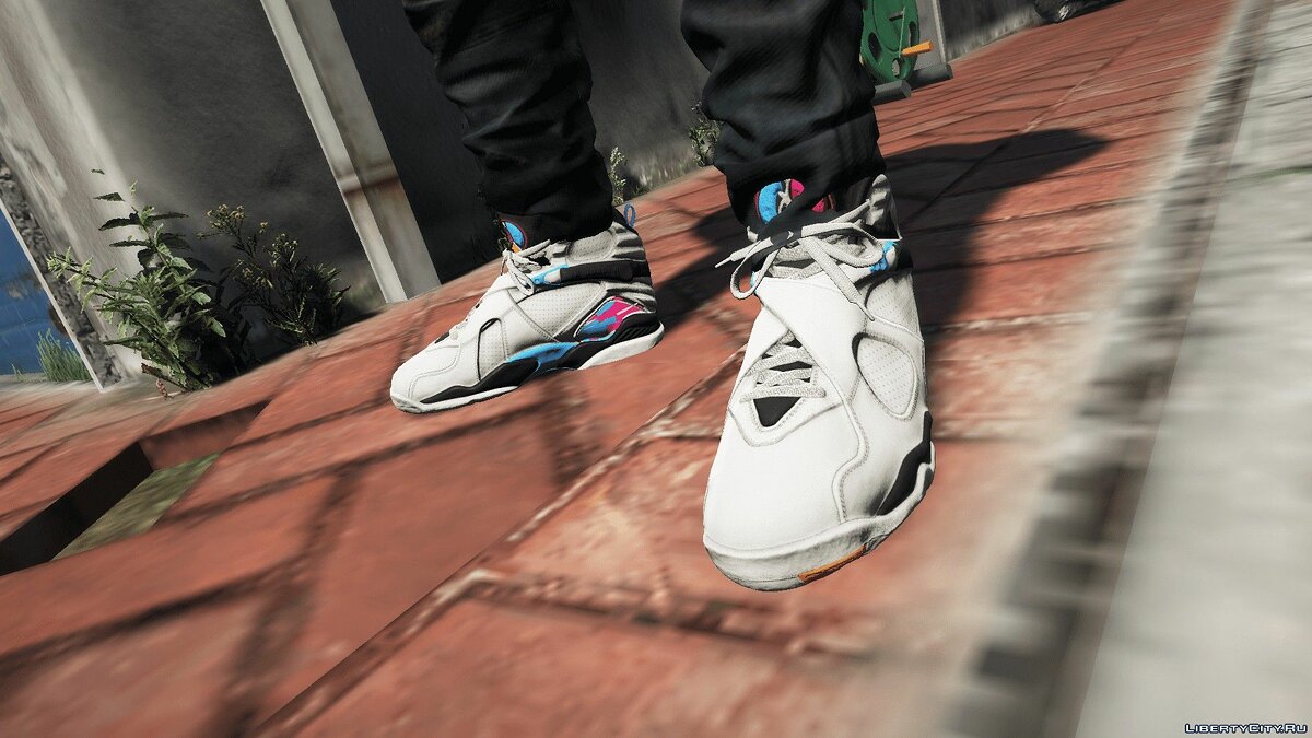 Download South Beach Jordan 8's Sneakers for GTA 5