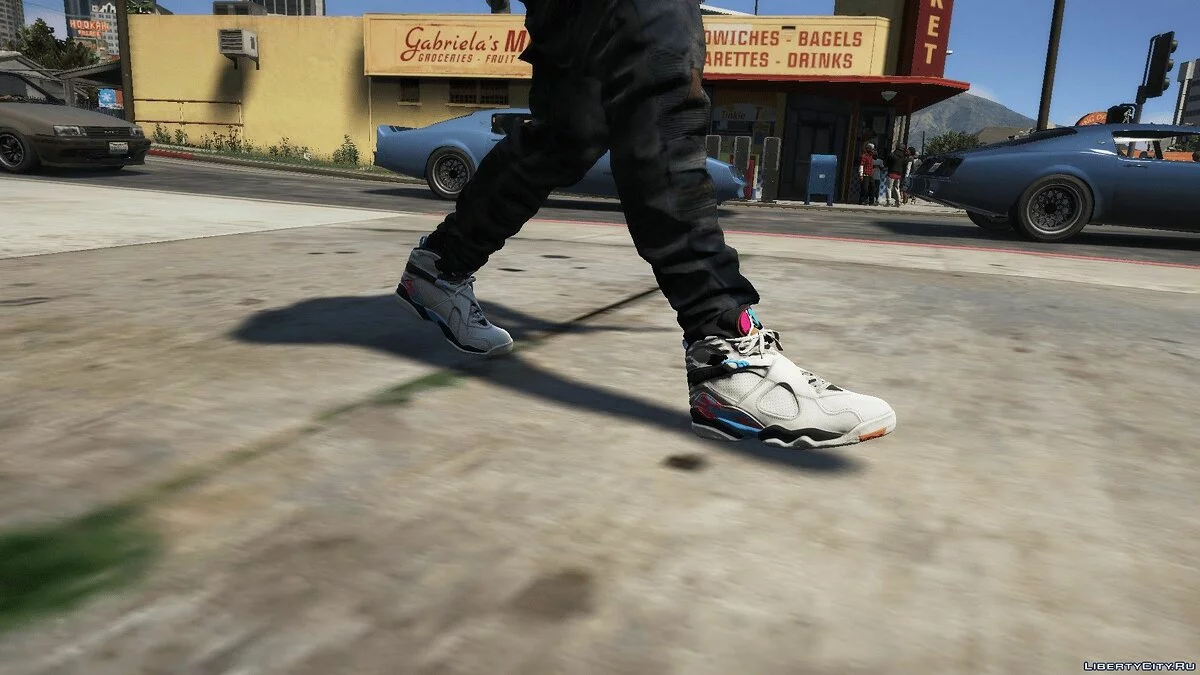 Baskets South Beach Jordan 8's / GTA 5