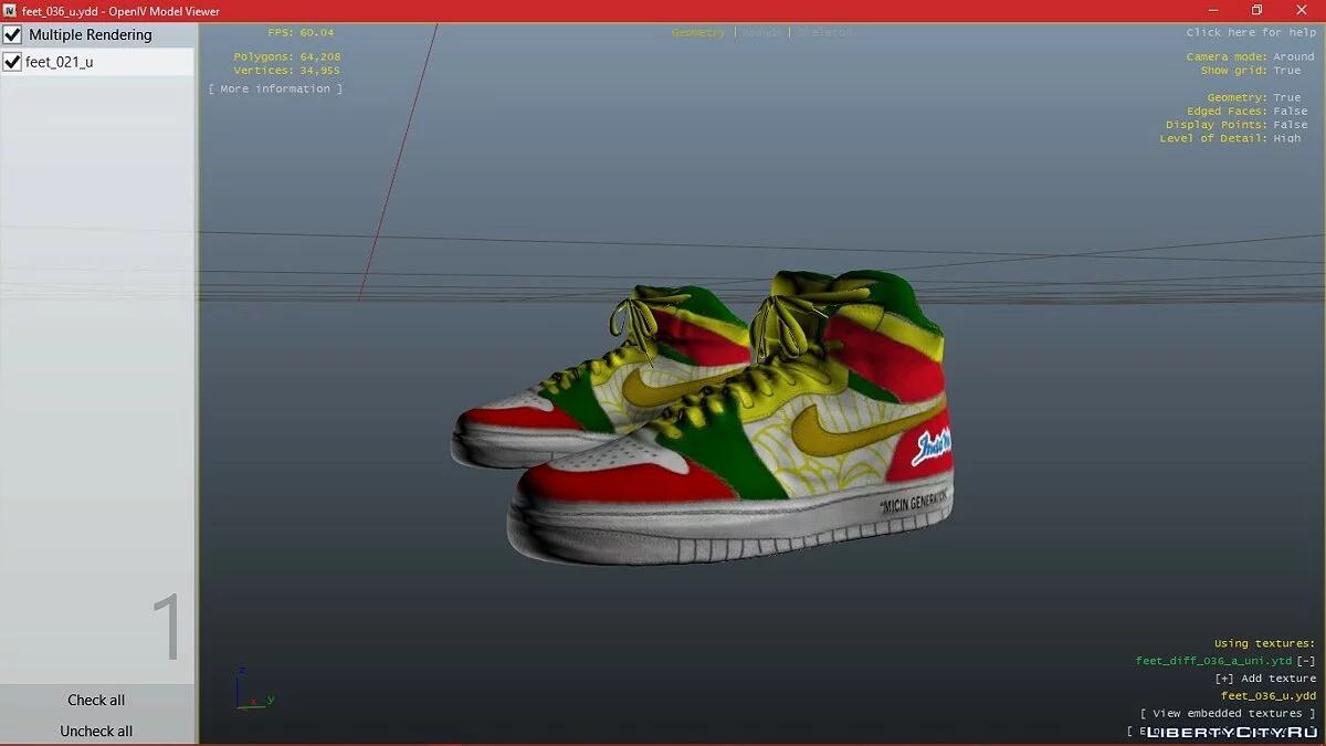 Nike Air Jordan 1 x Indomie 1.0 / GTA 5