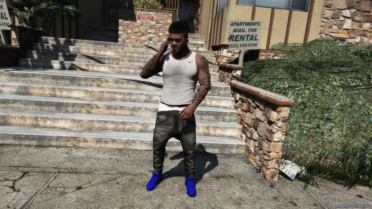 جوردان 5 باللونين الأحمر والأزرق / جي تي أي 5