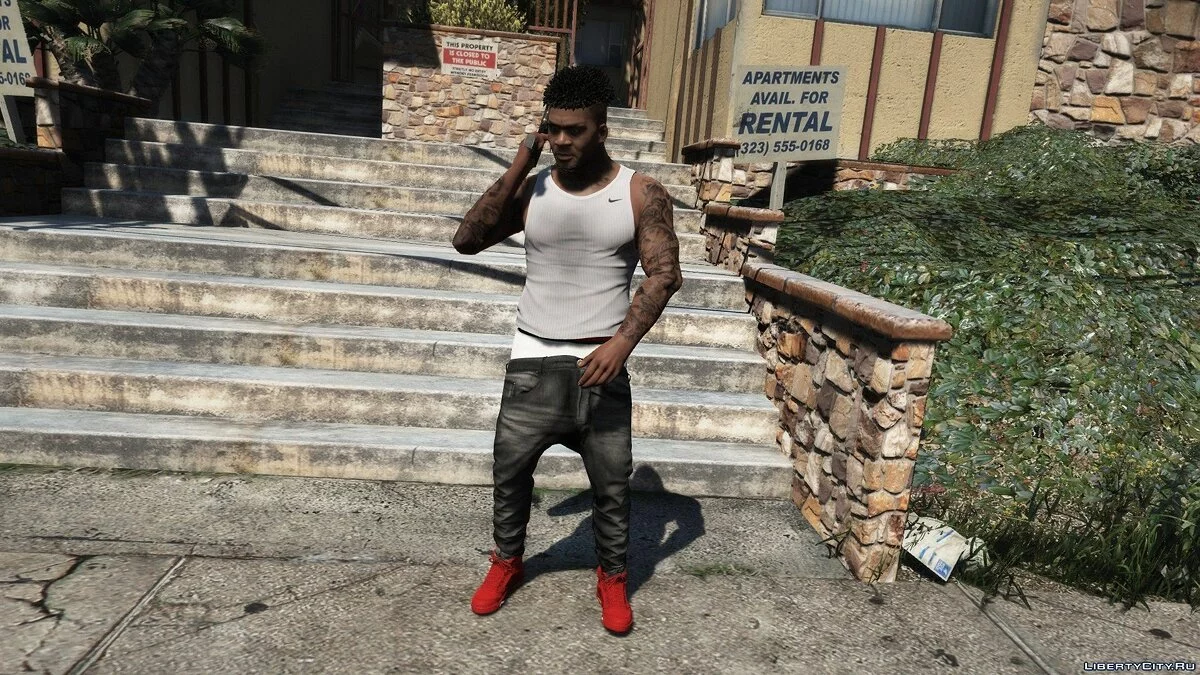 جوردان 5 باللونين الأحمر والأزرق / جي تي أي 5