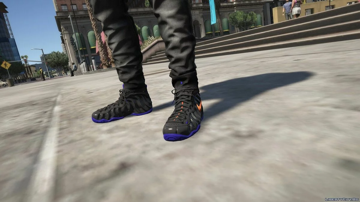 أحذية Knicks Foamposite Pro وكنزة Knicks / جي تي أي 5