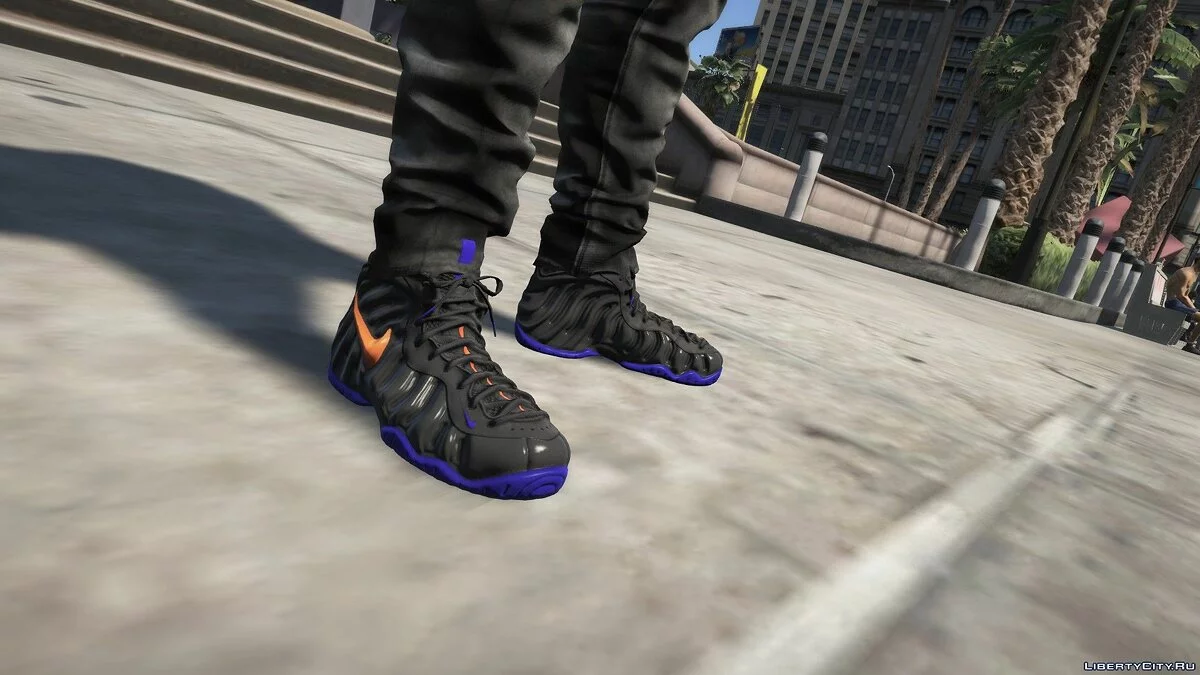 أحذية Knicks Foamposite Pro وكنزة Knicks / جي تي أي 5