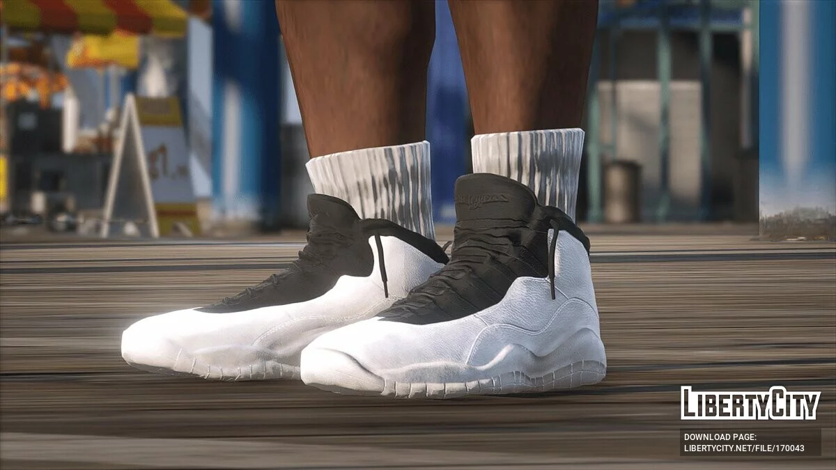 Air Jordan 10 Bajo con Calcetines para MP Masculino / GTA 5