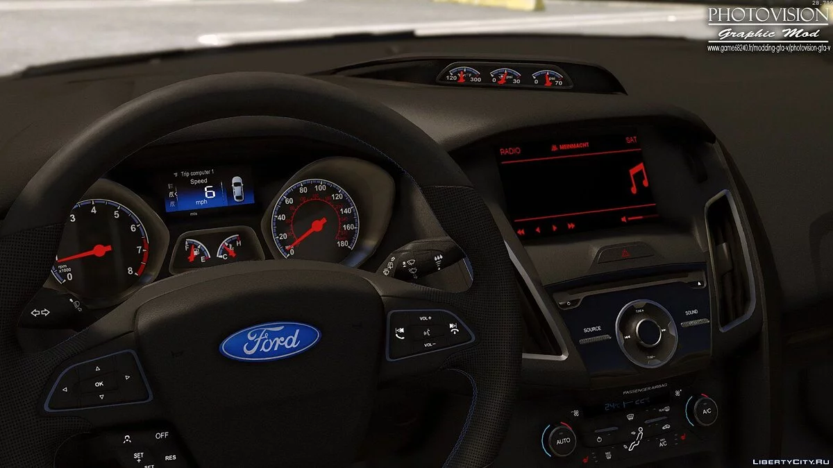 2017年福特福克斯RS [附加/替换 | 调校 | 模板 | 多种涂装] / GTA 5