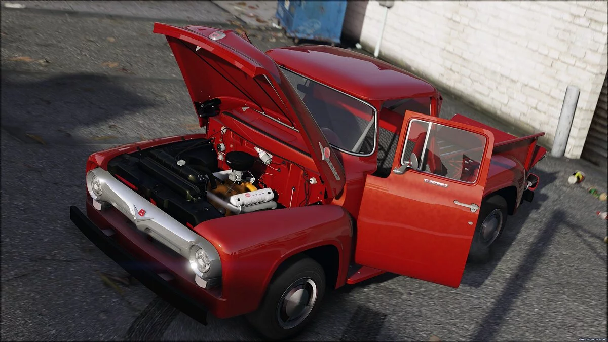 56 Ford F100 [FH3] | ADDON | Animated Engine & Exhaust 1.3 / GTA 5