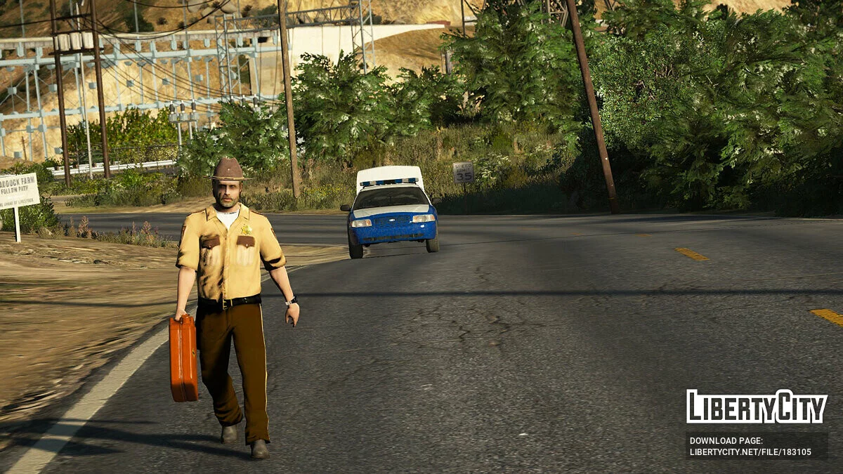 1999 & 2001 Ford Crown Victoria P71 King County Sheriff Department The Walking Dead Basierend [Add-on | Non-els | Lods] 1.0 / GTA 5