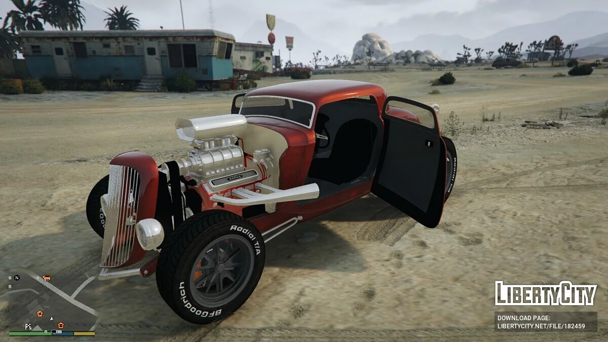 Ford 1934 coupe Hot Rod de 3 ventanas [Add-On] 0.1 / GTA 5