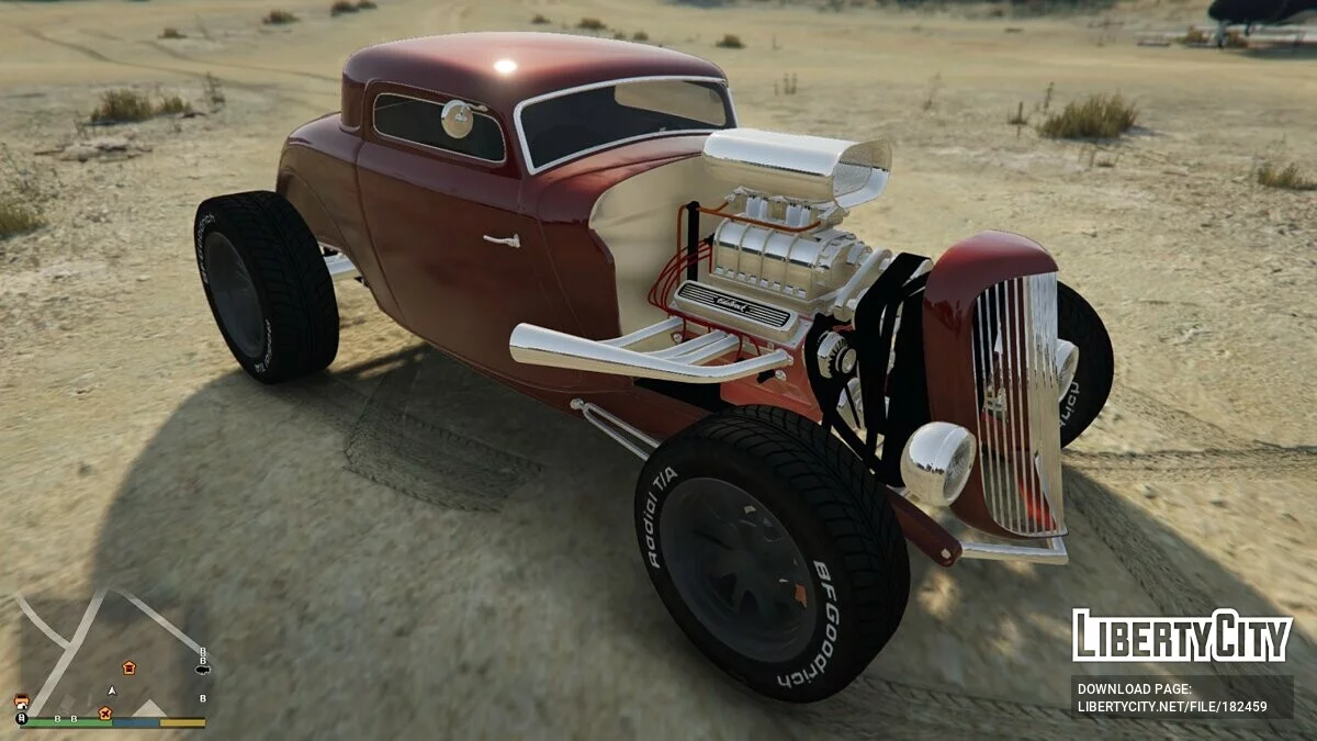 Ford 1934 coupe Hot Rod de 3 ventanas [Add-On] 0.1 / GTA 5