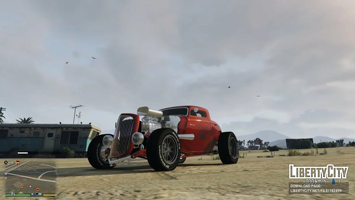 Ford 1934 coupe Hot Rod de 3 ventanas [Add-On] 0.1 / GTA 5