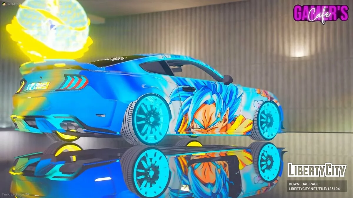 Mustang GT GOKU Supreme Edition 3D Анімація / GTA 5