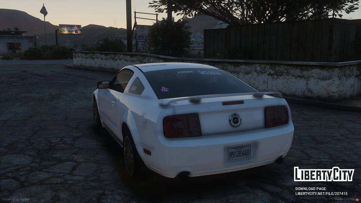 2005 Ford Mustang GT Fire POV v1.0.0 / GTA 5