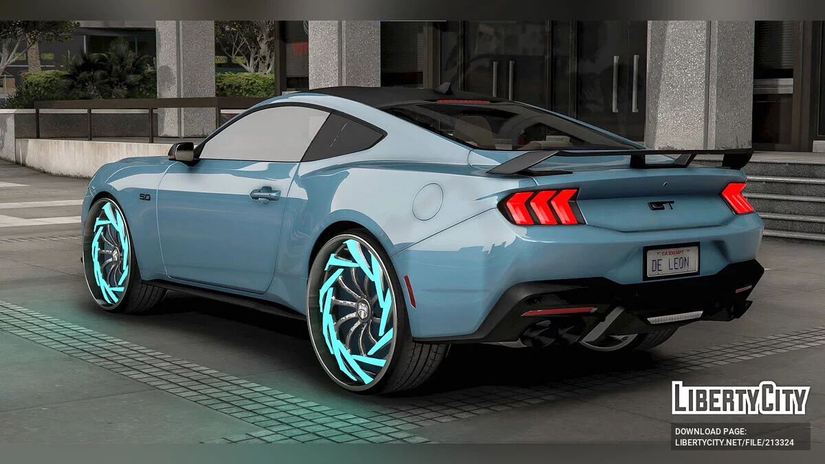 Ford Mustang 2023 Spiners Animted Dub / GTA 5