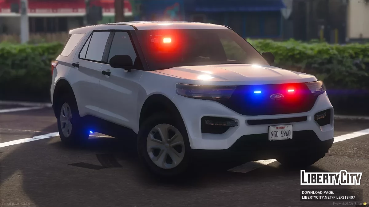 2020 Ford Police Interceptor Whelen FlatLighter Disfarçado / GTA 5