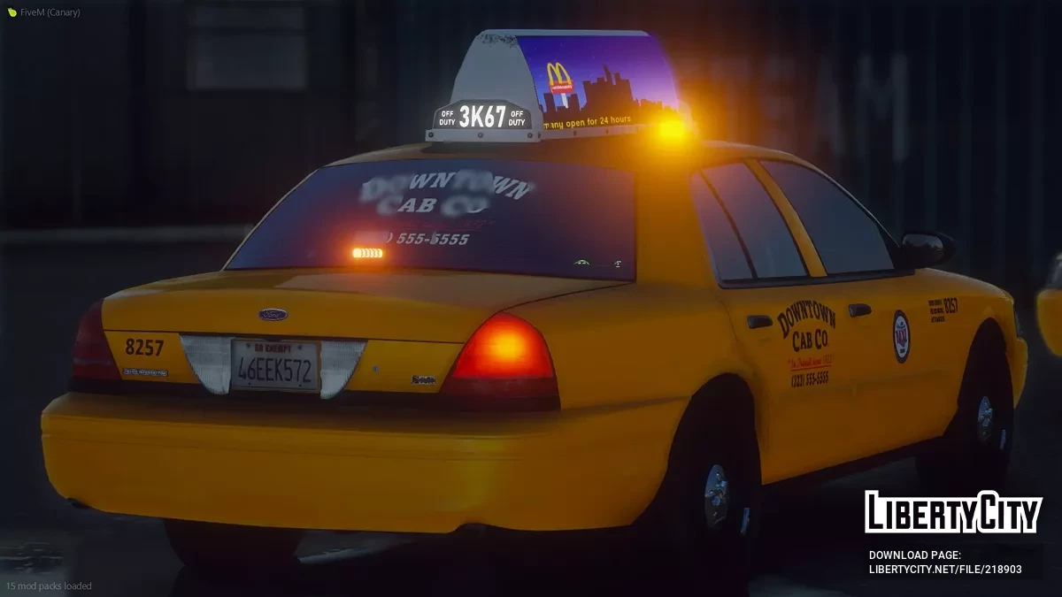Nieznakowany Taksówka Ford Crown Victoria / GTA 5
