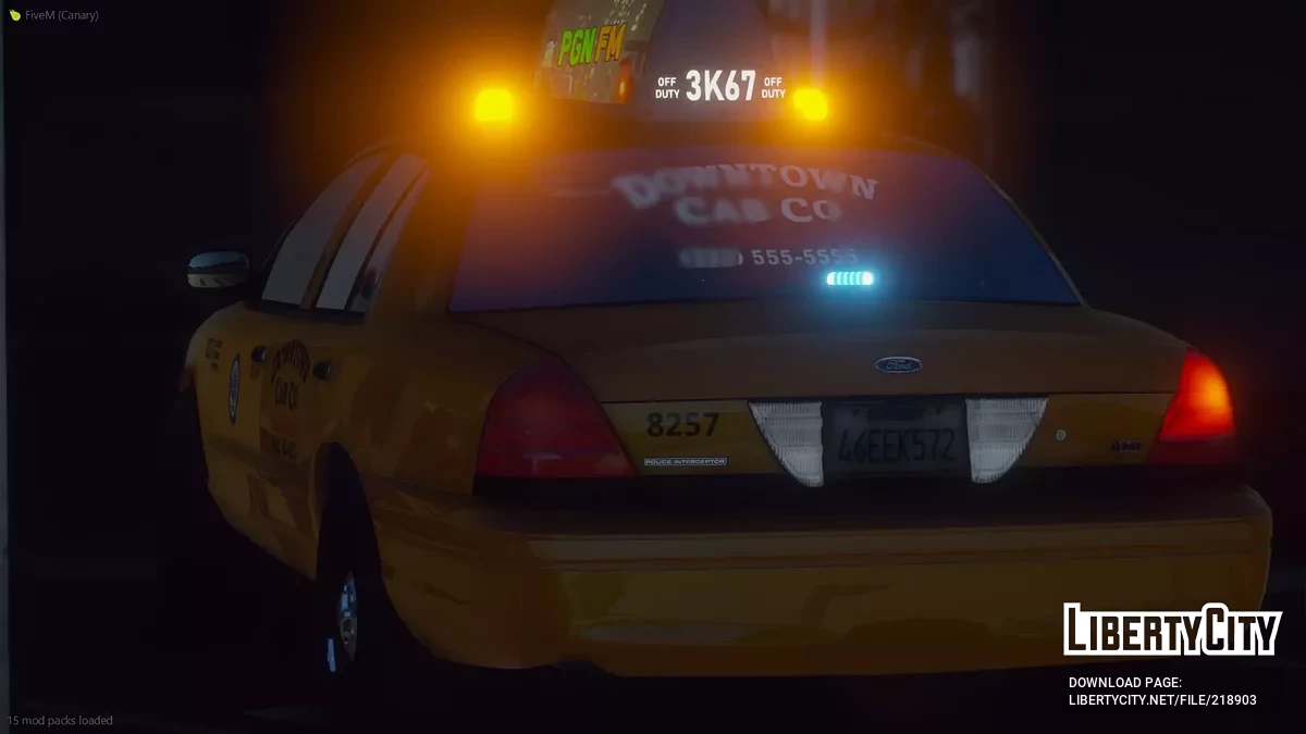 Nieznakowany Taksówka Ford Crown Victoria / GTA 5