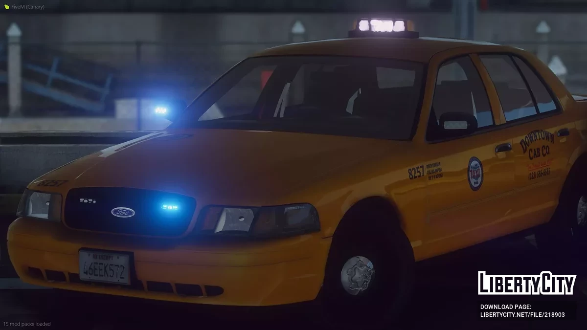 Nieznakowany Taksówka Ford Crown Victoria / GTA 5