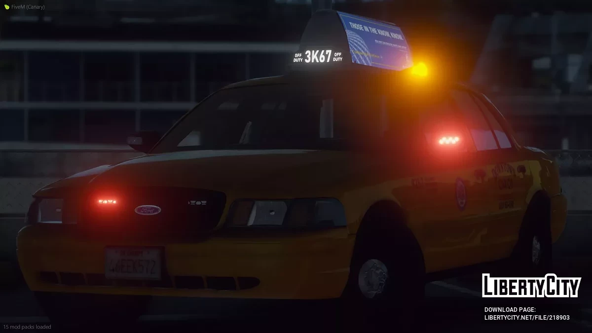 Nieznakowany Taksówka Ford Crown Victoria / GTA 5