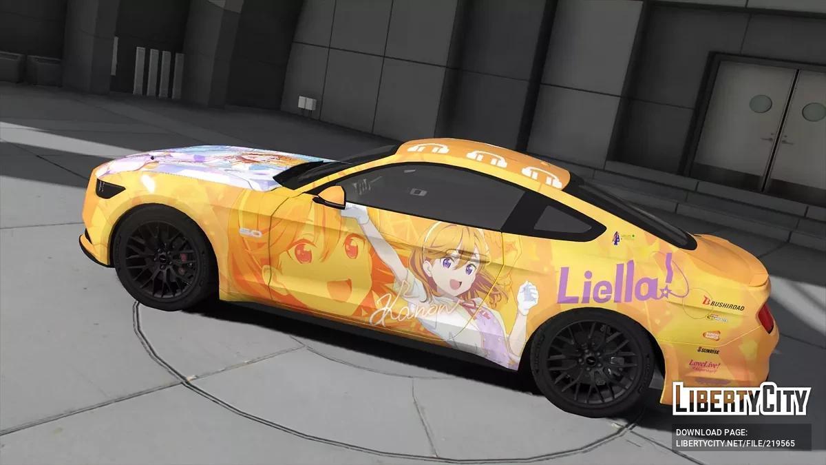 Kanon Shibuya Love Live Superstar Itasha (痛車/痛车) for 2015 Ford Mustang / GTA 5