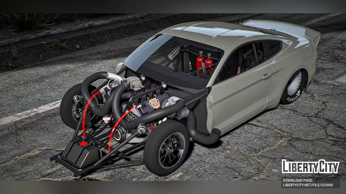 Ford Mustang Big19 Drag v2 / جي تي أي 5